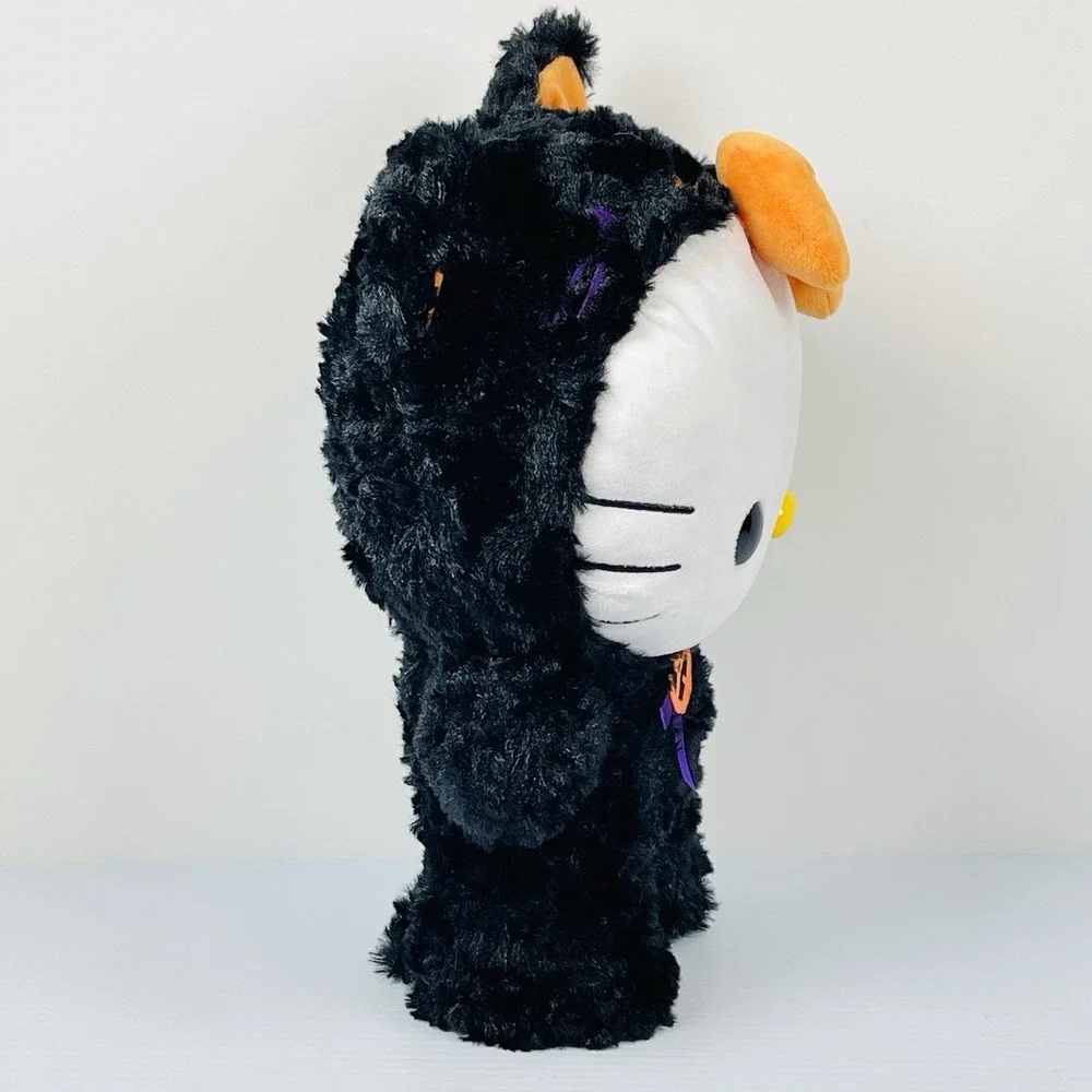 HELLO KITTY Halloween Plush Greeter Black Cat Sanrio Gemmy